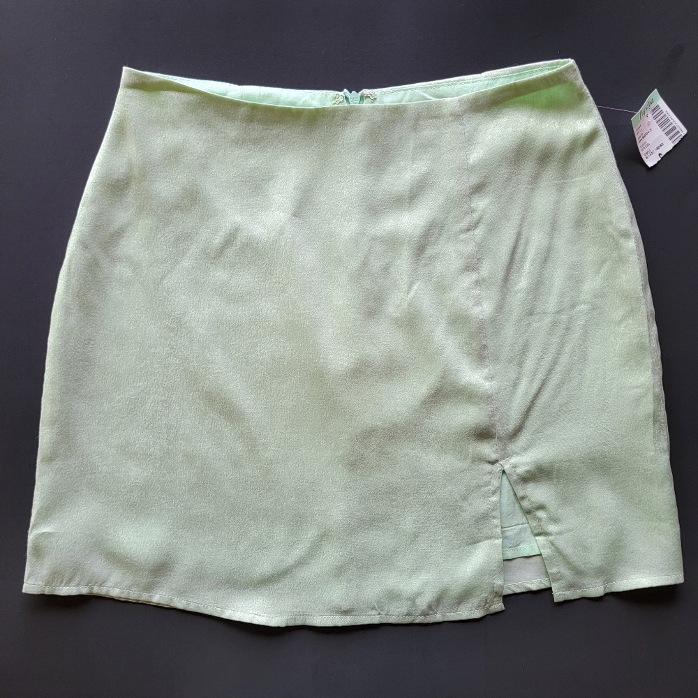 NWT Blue Blush Pastel Green Mini Skirt